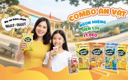 Bé mê, mẹ yên tâm với combo ăn vặt Want Want