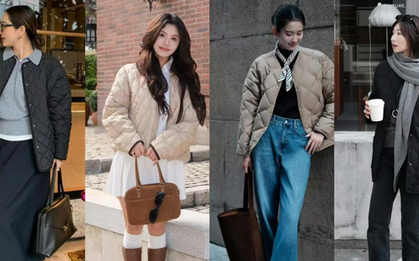 Năm nay không còn mốt áo phao to sụ: Cả phố đang mặc "áo bông bà ngoại", càng mặc càng trẻ, nhìn vừa xinh vừa gọn