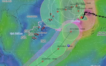 Xuất hiện áp thấp nhiệt đới giật cấp 9 hướng vào Nam Biển Đông, bão số 15 luẩn quẩn đổi hướng