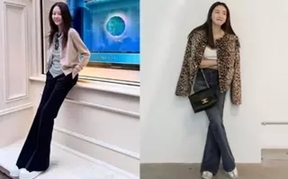 Phụ nữ 40+ sành điệu sẽ không mặc quần quá rộng mà ưu tiên kiểu quần thanh lịch, tôn dáng này