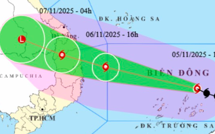 Bão số 13 Kalmaegi mạnh lên cấp 14, giật cấp 17, gây mưa tới 600 mm ở miền Trung