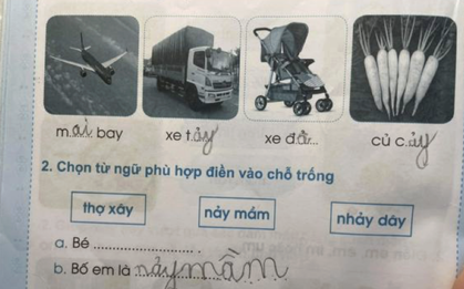 Bài tập Tiếng Việt của học sinh lớp 1 khiến phụ huynh "đau đầu": "Nhà tôi vậy, nhà bạn cũng thế thôi"
