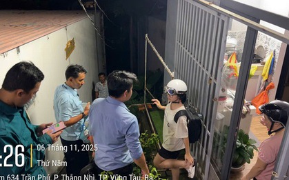 Ngay trong đêm, Vũng Tàu di dời 81 người khỏi khu vực có nguy cơ sạt lở