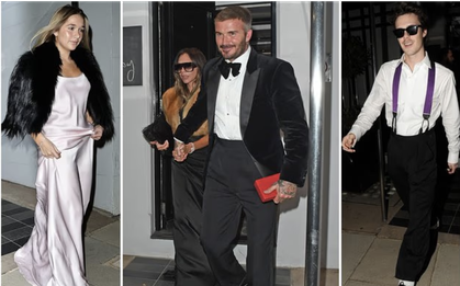 Nhà Beckham tưng bừng "trẩy hội" tới 1h sáng cùng dàn sao showbiz ăn mừng David được phong Hiệp sĩ