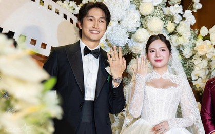 Soi nhanh cặp nhẫn cưới full kim cương của cặp đôi giờ vàng Đình Tú-Ngọc Huyền, mức giá khiến nhiều người bất ngờ