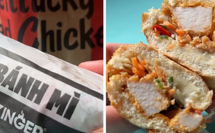 KFC chính thức đưa món bánh mì vào menu