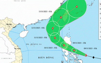 Bão Fung Wong mạnh cấp 15, giật cấp 17, sắp vào biển Đông