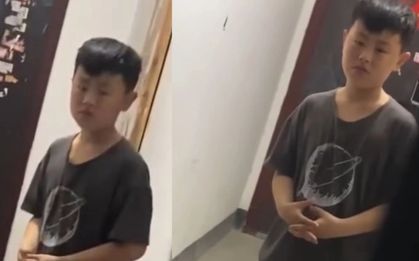 Cậu bé đi chơi về, đứng ở cửa cả buổi nhưng không dám vào nhà, nhìn sinh vật dưới chân mà mẹ giật mình