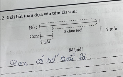 Bài toán của học sinh tiểu học khiến phụ huynh "vò đầu bứt tai", tính tuổi thôi mà khó thế này?
