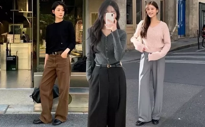 5 mẫu áo hoàn hảo để mix cùng quần ống rộng, mặc đơn giản mà chuẩn sành điệu chính là đây
