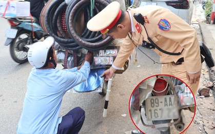Che biển số để né camera, hàng loạt tài xế bị CSGT Hà Nội xử phạt