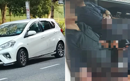 Sắp đến trạm thu phí thì chiếc ô tô chở 2 người đàn ông bị bắn nhiều phát, nhìn vào xe ai cũng sợ hãi