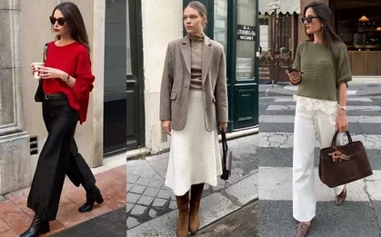 5 cách mặc áo len không cầu kỳ mà đẹp long lanh của phụ nữ Pháp