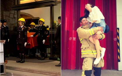 Xúc động trước tang lễ của lính cứu hỏa hy sinh trong đám cháy Hong Kong (Trung Quốc): Bạn gái 10 năm làm 1 việc đặc biệt