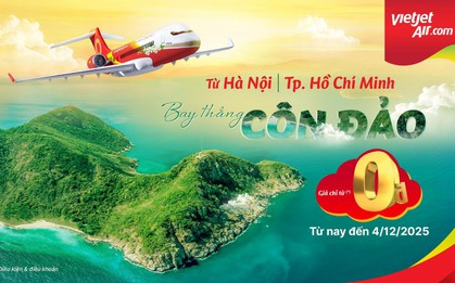 Bay Côn Đảo chỉ từ 0 đồng với “3 ngày vàng” siêu ưu đãi của Vietjet