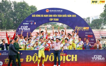 Đại học Huế vô địch sau loạt luân lưu nghẹt thở: Chung kết kịch tính nhất lịch sử Cúp TV360 2025