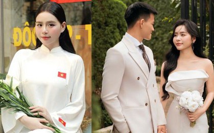 Mê mẩn nhan sắc hotgirl khiến Thanh Nhàn (U22 Việt Nam) yêu xa ngàn cây số, rồi "cưới liền tay" ở độ tuổi rất trẻ