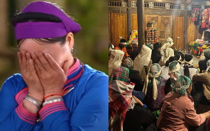 Chị Vàng Thị Thông trong Gia đình Haha nghẹn ngào chia sẻ sau khi người thân qua đời