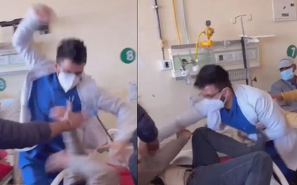 Bị phàn nàn, nam bác sĩ lao vào đấm bệnh nhân tới tấp