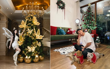 Sao Việt đón Giáng sinh: Decor không gian như cổ tích, riêng nhà Jun Phạm quá chữa lành