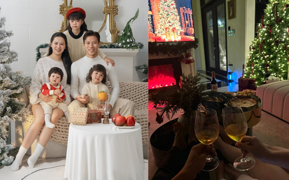 Bộ ảnh giáng sinh đẹp lung linh nhà Quế Ngọc Hải, ngắm biệt thự lộng lẫy nhà Thành Chung mới choáng