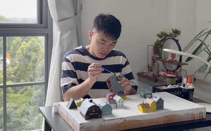 Lương Xuân Trường cặm cụi 60 ngày làm "thợ thủ công"