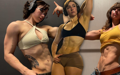 Cô gái mặt xinh như thiên thần nhưng nhìn bắp tay cuồn cuộn, body 6 múi săn chắc thì tất cả ngỡ ngàng