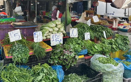 Cập nhật giá rau như "tàu lượn" tại TP.HCM
