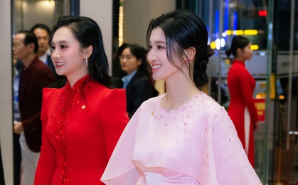 Á hậu Phương Nhi và chị dâu Bùi Lan Anh đọ sắc trong một khung hình: Con dâu nhà tỷ phú quá đẹp!