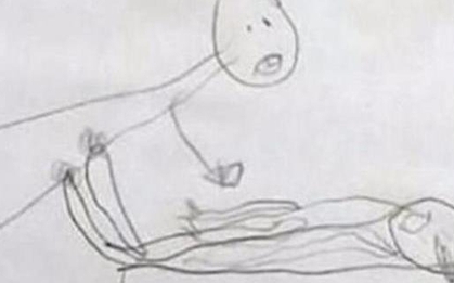 Con gái 6 tuổi đi học về vẽ một bức tranh, mẹ xem xong thì sợ suýt ngất, lập tức báo cảnh sát