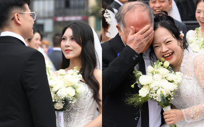 Hiếm có nhất Việt Nam: Con dâu và mẹ chồng mặc váy cưới cùng 1 ngày, hạnh phúc này "quá vuýp"