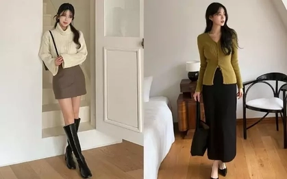 Phụ nữ Hàn có 4 cách mặc áo len đơn giản vô cùng, nhưng rất sành điệu