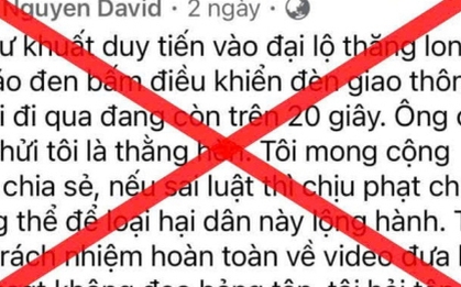 CSGT Hà Nội bác tin 'người đàn ông can thiệp tín hiệu đèn giao thông'