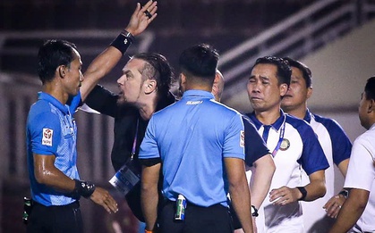 Trọng tài bị nghi kém chuyên môn hay các HLV nóng tính, ai mới là người làm xấu hình ảnh V.League?