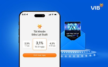 VIB tung hàng ngàn vé Anh Trai “Say Hi” Concert 5 mỗi tuần cho chủ tài khoản Siêu Lợi Suất