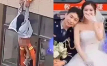 "Số phận thật không thể diễn tả thành lời”: Anh lính cứu hoả cứu cô gái định nhảy lầu tự tử vì thất tình, 3 tháng sau 2 người kết hôn