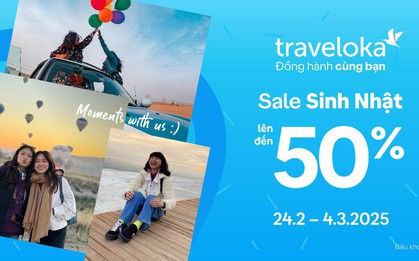 Hơn một thập kỷ đổi mới, Traveloka mừng sinh nhật với nhiều ưu đãi cho hàng triệu du khách trên khắp thế giới