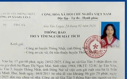 Tìm nữ sinh 14 tuổi tại Đồng Nai mất liên lạc với gia đình