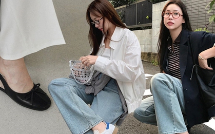 Không thích diện giày cao gót thì hãy học phụ nữ Hàn diện 5 kiểu giày bệt này khi tới công sở