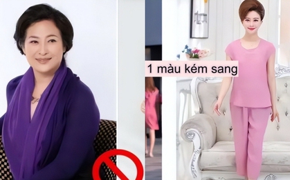 Phụ nữ trung niên nhất định đừng chọn trang phục gam màu này vì vừa kém sang lại quê mùa