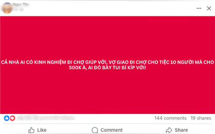 Cầm 500.000 đồng đi chợ đãi tiệc cho 10 người và cái kết bất ngờ!