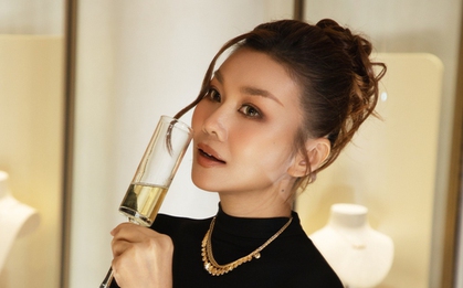 Vợ chồng Thanh Hằng không rời nửa bước khi đi sự kiện