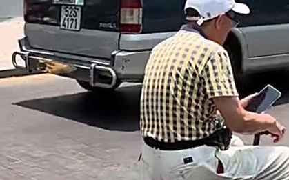 Đã xác định người đàn ông cưỡi vali ở trung tâm TP HCM