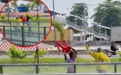 Bảo vệ Metro số 1 cầm ghế 'đấu võ' với tài xế công nghệ gây náo loạn đường phố