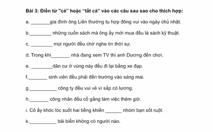 Một bài tập điền từ tiếng Việt đang khiến chính người Việt ngơ ngác: Đọc xong ai cũng biết làm, nhưng bảo giải thích thì chịu!