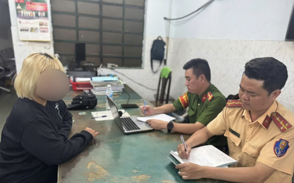 Lời khai của người phụ nữ cưỡi vali đi trên đường ở TPHCM