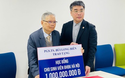 Thầy giáo 88 tuổi tặng 1 tỉ đồng cho các sinh viên nghèo vượt khó