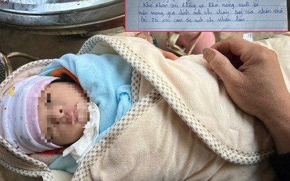 Bé gái sơ sinh bị bỏ lại trước cổng nhà dân kèm mảnh giấy viết tay