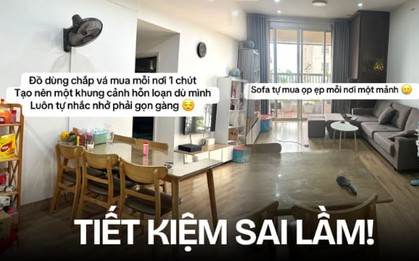 Tự thiết kế nội thất cho tiết kiệm, cặp vợ chồng Hà Nội "hối không kịp": Nản vô cùng vì không gian sống chắp vá