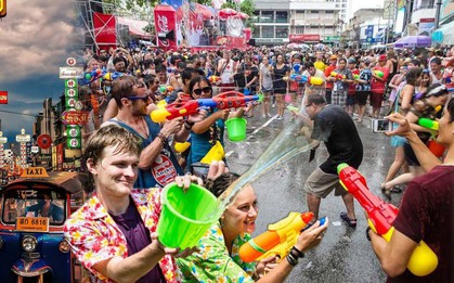 Thái Lan còn chưa khai hội mà Hà Nội rộn ràng “quẩy” té nước Songkran cùng loạt trải nghiệm chuẩn Thái 3 ngày liên tiếp